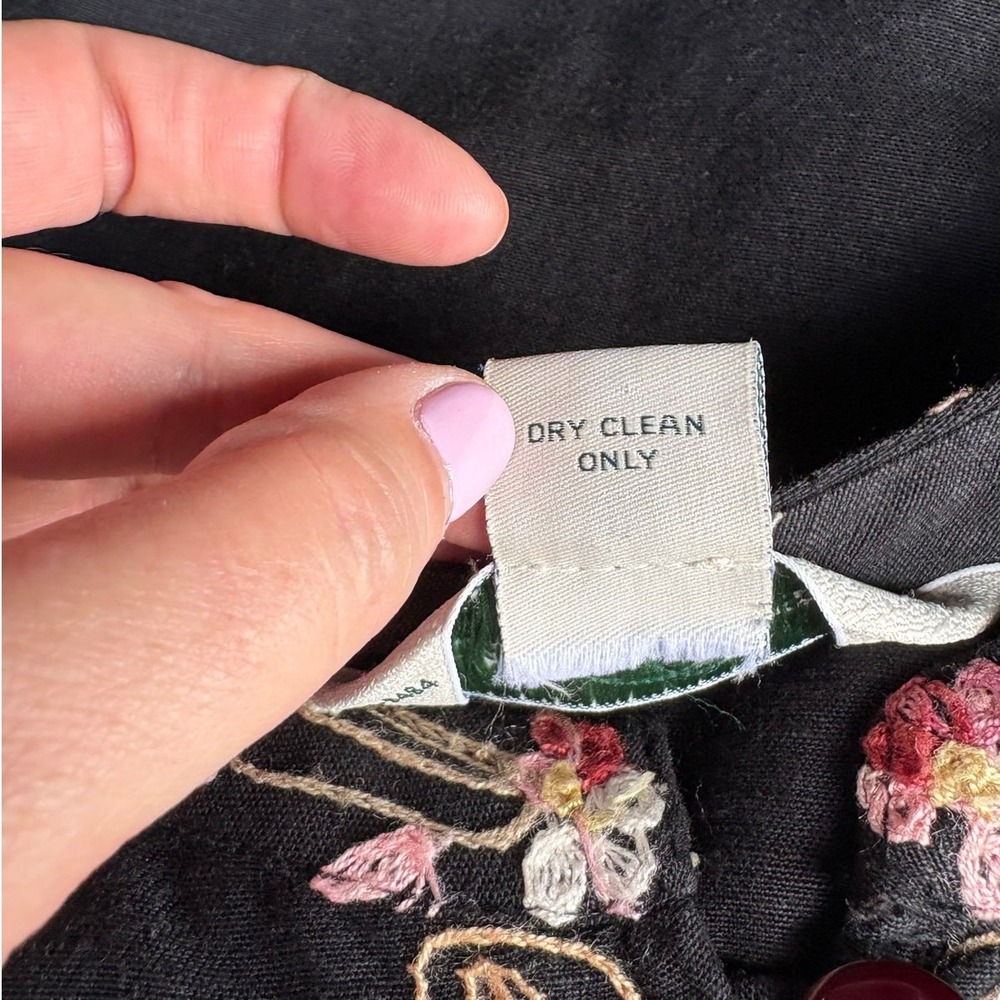 Vermont Country Store Embroidered Floral‎ Cottagecore Boho Cardigan Jacket - M - Picture 10 of 10